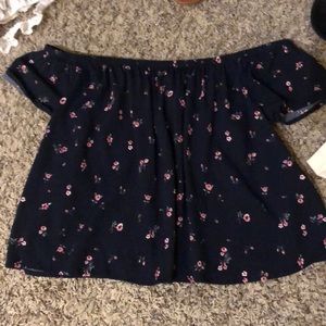 Off the shoulder floral top